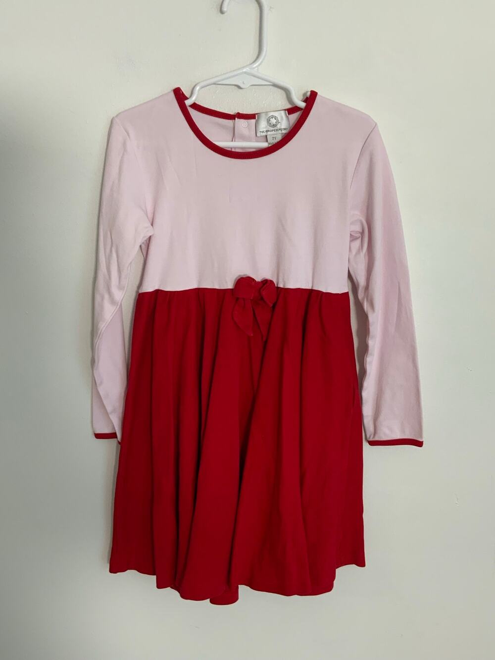 The Proper Peony Girl's color block Long sleeve dress sizeโ 7
